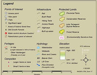 Temagami Obabika Loop / Maple Mountain Trip Companion Map